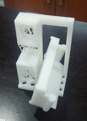 3D printed scale model of couch
